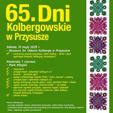 Konferencja popularnonaukowa pt. „Oskar Kolberg – dzieło i życie wybitnego etnografa, folklorysty, kompozytora”