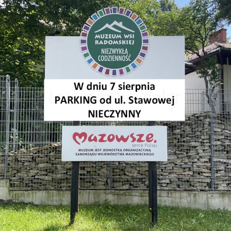 Komunikat dla Gości Muzeum