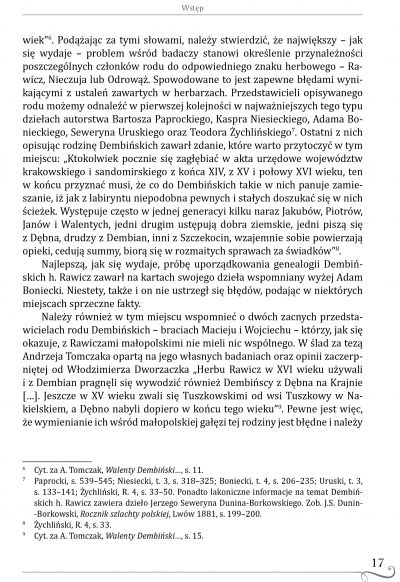 Dembińscy herbu Rawicz w XVIII wieku. Genealogia - działalność publiczna - gospodarka , Kamil Szpunar